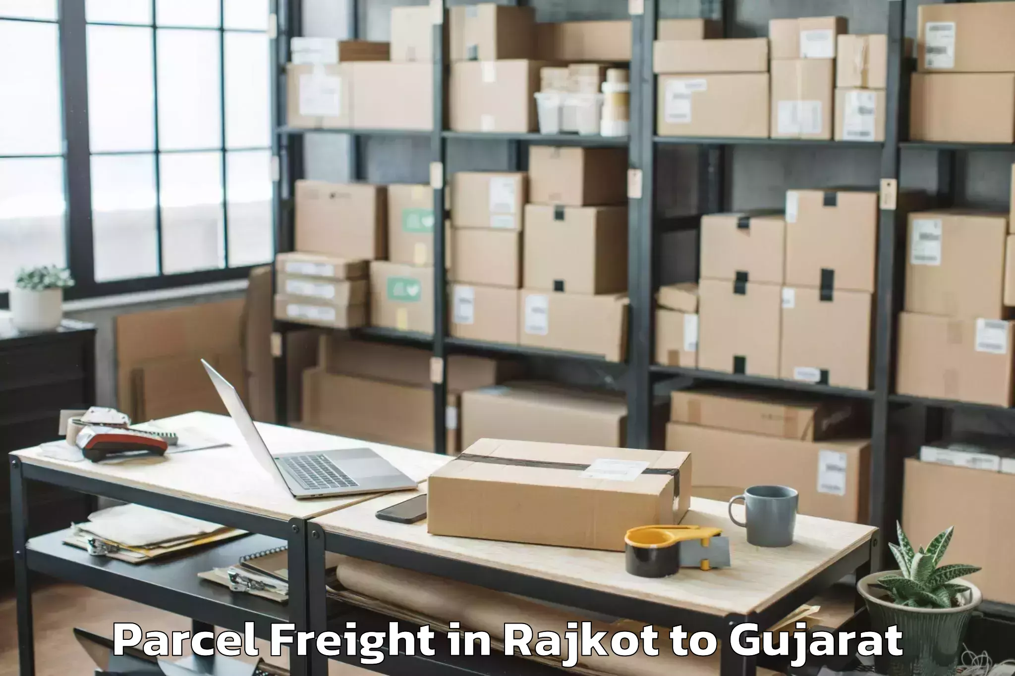 Easy Rajkot to Kavant Parcel Freight Booking